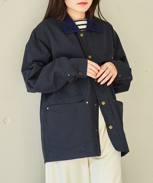ARMY TWILL（アーミーツイル）の「【ARMY TWILL】Duck Logger Jacket（その他アウター・レディース・ネイビー/ブラック・S）」の4枚目の写真