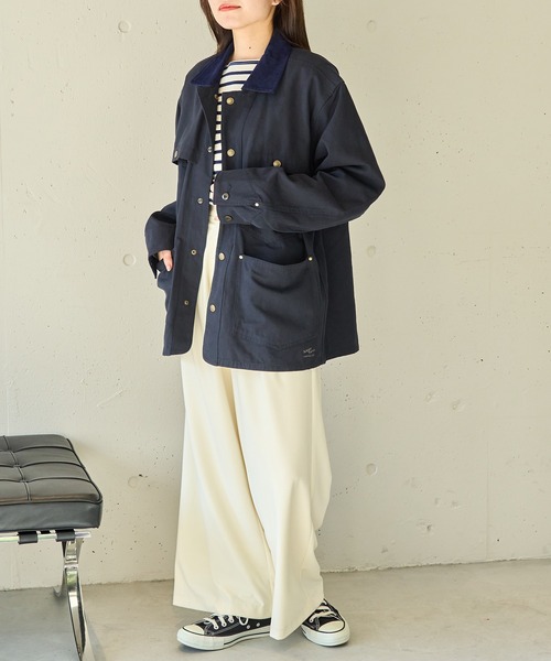 ARMY TWILL（アーミーツイル）の「【ARMY TWILL】Duck Logger Jacket（その他アウター・レディース・ネイビー/ブラック・S）」の9枚目の写真