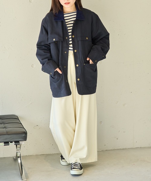 ARMY TWILL（アーミーツイル）の「【ARMY TWILL】Duck Logger Jacket（その他アウター・レディース・ネイビー/ブラック・S）」の10枚目の写真