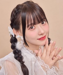 ROJITA | ビジューリボンファーイヤリング(イヤリング)