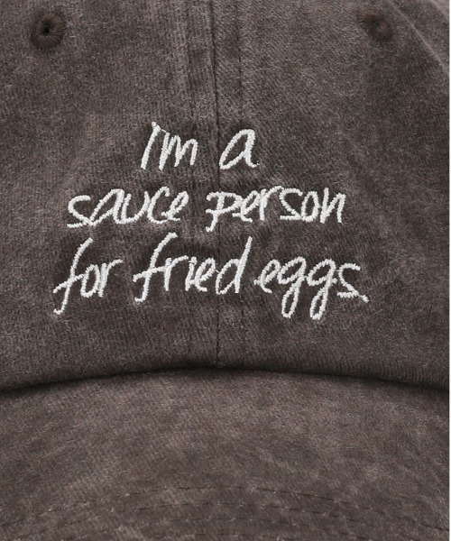 Right-on（ライトオン）の「【HONEYSUCKLE ROSE】ピグメント 加工 ロゴ 刺繍 カジュアル　キャップ（キャップ・レディース・ネイビー/ブラウン/ブラック・フリー）」の9枚目の写真