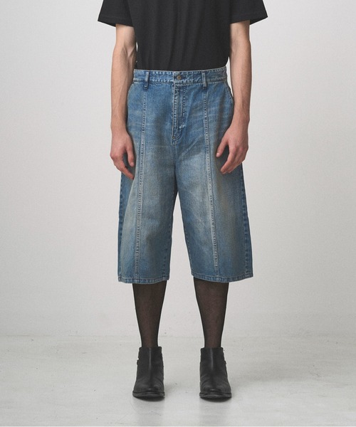 Juha(ユハ)の「DENIM HALF SHORTS(デニムパンツ・メンズ・ライトブラウン/ブラック/ライトインディゴブルー・2/3/4)」の3枚目の写真