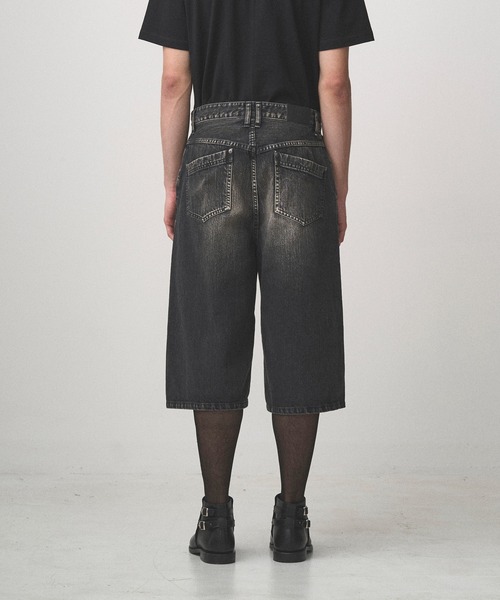 Juha(ユハ)の「DENIM HALF SHORTS(デニムパンツ・メンズ・ライトブラウン/ブラック/ライトインディゴブルー・2/3/4)」の14枚目の写真