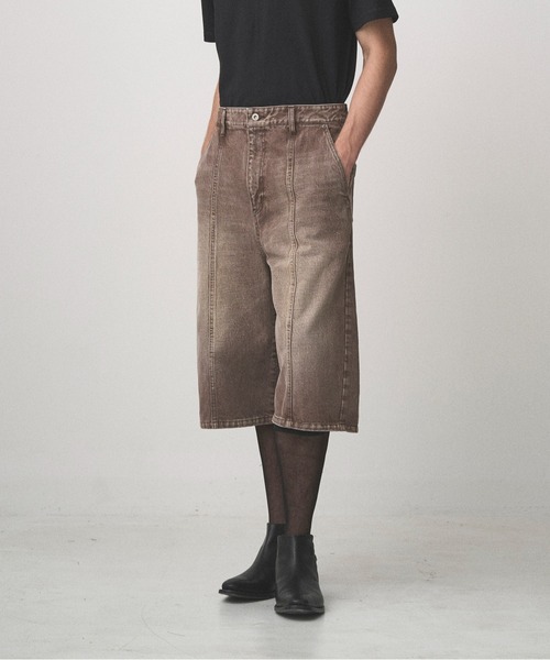 Juha(ユハ)の「DENIM HALF SHORTS(デニムパンツ・メンズ・ライトブラウン/ブラック/ライトインディゴブルー・2/3/4)」の15枚目の写真