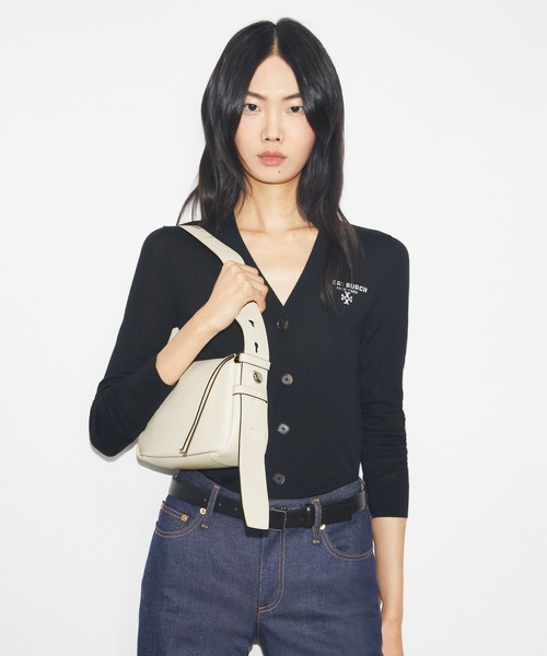 TORY BURCH（トリーバーチ）の「ロミー スモール ショルダーバッグ（ショルダーバッグ・レディース・オリーブ/ブラック/モカ/ホワイト・ONE SIZE）」の7枚目の写真