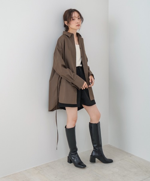 Bab(バブ)の「コーデュロイショートパンツ(その他パンツ・レディース・ブラウン/ブラック・M)」の9枚目の写真