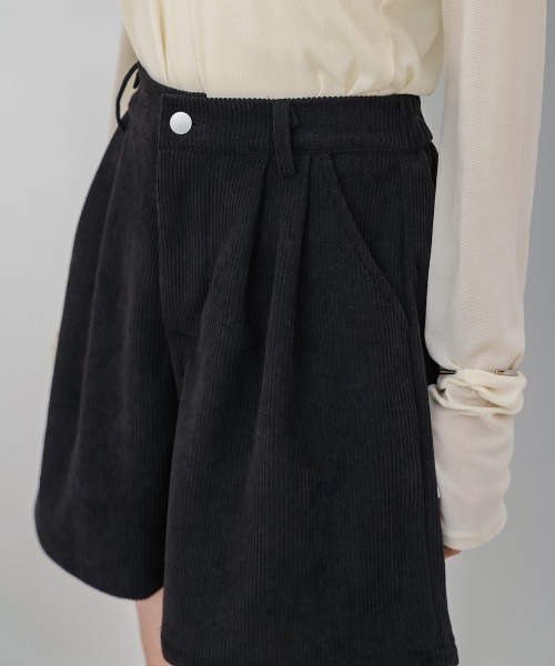 Bab(バブ)の「コーデュロイショートパンツ(その他パンツ・レディース・ブラウン/ブラック・M)」の14枚目の写真