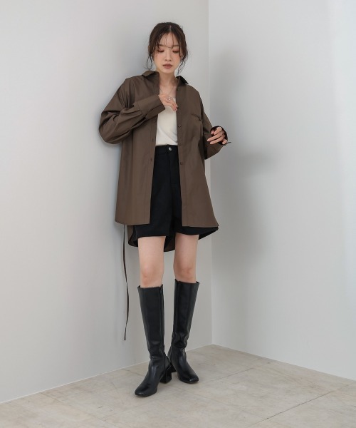 Bab(バブ)の「コーデュロイショートパンツ(その他パンツ・レディース・ブラウン/ブラック・M)」の16枚目の写真