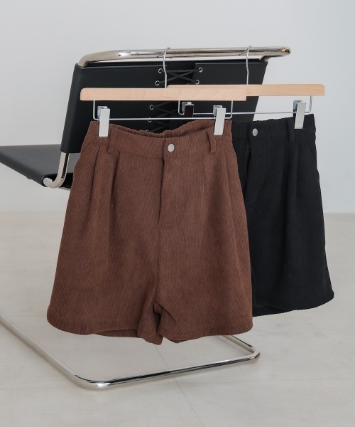 Bab(バブ)の「コーデュロイショートパンツ(その他パンツ・レディース・ブラウン/ブラック・M)」の20枚目の写真