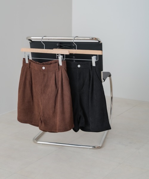 Bab(バブ)の「コーデュロイショートパンツ(その他パンツ・レディース・ブラウン/ブラック・M)」の21枚目の写真