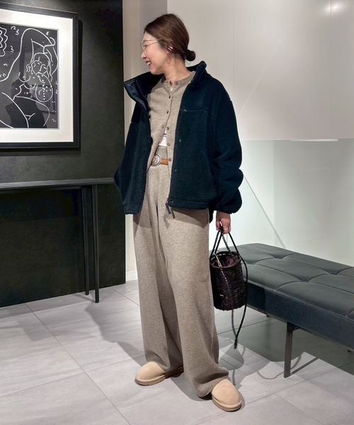 FRAMeWORK（フレームワーク）の「≪追加≫圧縮ウールワイドパンツ（その他パンツ・レディース・モカ/グレー・36/38）」の15枚目の写真