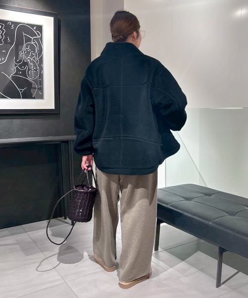 FRAMeWORK（フレームワーク）の「≪追加≫圧縮ウールワイドパンツ（その他パンツ・レディース・モカ/グレー・36/38）」の17枚目の写真