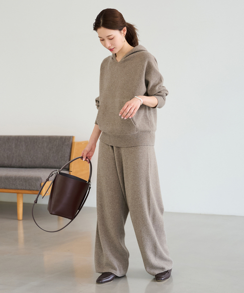 FRAMeWORK（フレームワーク）の「≪追加≫圧縮ウールワイドパンツ（その他パンツ・レディース・モカ/グレー・36/38）」の19枚目の写真