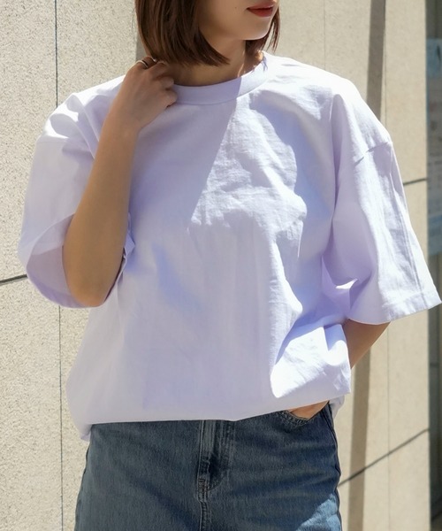 JEANS MATE（ジーンズメイト）の「【PRO5/プロファイブ】SUPER HEAVY 6.7oz 半袖 カットソー クルーネック Tシャツ ヘビーオンス（Tシャツ/カットソー・メンズ・ネイビー/ブラック/ホワイト・LARGE/X-LARGE/XX-LARGE/MEDIUM）」の13枚目の写真