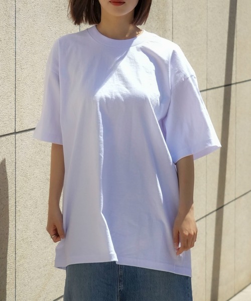JEANS MATE（ジーンズメイト）の「【PRO5/プロファイブ】SUPER HEAVY 6.7oz 半袖 カットソー クルーネック Tシャツ ヘビーオンス（Tシャツ/カットソー・メンズ・ネイビー/ブラック/ホワイト・LARGE/X-LARGE/XX-LARGE/MEDIUM）」の4枚目の写真