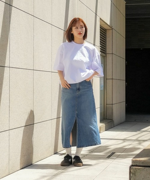 JEANS MATE（ジーンズメイト）の「【PRO5/プロファイブ】SUPER HEAVY 6.7oz 半袖 カットソー クルーネック Tシャツ ヘビーオンス（Tシャツ/カットソー・メンズ・ネイビー/ブラック/ホワイト・LARGE/X-LARGE/XX-LARGE/MEDIUM）」の8枚目の写真