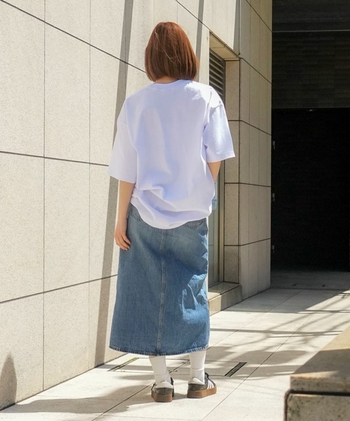 JEANS MATE（ジーンズメイト）の「【PRO5/プロファイブ】SUPER HEAVY 6.7oz 半袖 カットソー クルーネック Tシャツ ヘビーオンス（Tシャツ/カットソー・メンズ・ネイビー/ブラック/ホワイト・LARGE/X-LARGE/XX-LARGE/MEDIUM）」の9枚目の写真