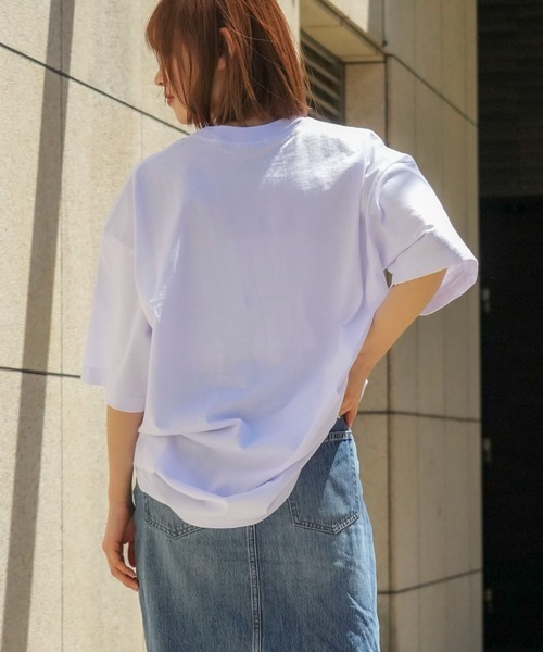 JEANS MATE（ジーンズメイト）の「【PRO5/プロファイブ】SUPER HEAVY 6.7oz 半袖 カットソー クルーネック Tシャツ ヘビーオンス（Tシャツ/カットソー・メンズ・ネイビー/ブラック/ホワイト・LARGE/X-LARGE/XX-LARGE/MEDIUM）」の5枚目の写真