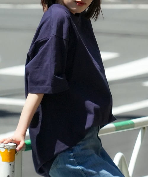 JEANS MATE（ジーンズメイト）の「【PRO5/プロファイブ】SUPER HEAVY 6.7oz 半袖 カットソー クルーネック Tシャツ ヘビーオンス（Tシャツ/カットソー・メンズ・ネイビー/ブラック/ホワイト・LARGE/X-LARGE/XX-LARGE/MEDIUM）」の17枚目の写真