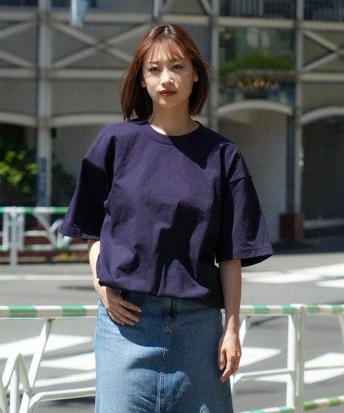 JEANS MATE（ジーンズメイト）の「【PRO5/プロファイブ】SUPER HEAVY 6.7oz 半袖 カットソー クルーネック Tシャツ ヘビーオンス（Tシャツ/カットソー・メンズ・ネイビー/ブラック/ホワイト・LARGE/X-LARGE/XX-LARGE/MEDIUM）」の19枚目の写真