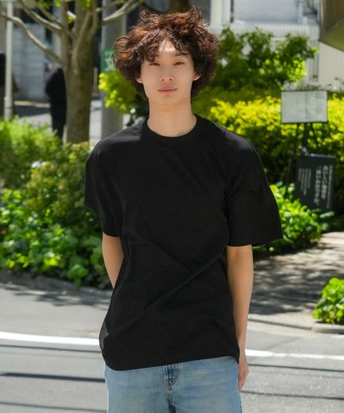 JEANS MATE（ジーンズメイト）の「【PRO5/プロファイブ】SUPER HEAVY 6.7oz 半袖 カットソー クルーネック Tシャツ ヘビーオンス（Tシャツ/カットソー・メンズ・ネイビー/ブラック/ホワイト・LARGE/X-LARGE/XX-LARGE/MEDIUM）」の12枚目の写真