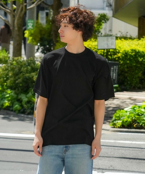 JEANS MATE（ジーンズメイト）の「【PRO5/プロファイブ】SUPER HEAVY 6.7oz 半袖 カットソー クルーネック Tシャツ ヘビーオンス（Tシャツ/カットソー・メンズ・ネイビー/ブラック/ホワイト・LARGE/X-LARGE/XX-LARGE/MEDIUM）」の14枚目の写真