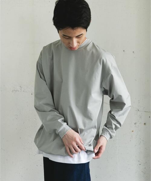URBAN RESEARCH DOORS(アーバンリサーチドアーズ)の「URD Drawstring Long-Sleeve T-shirts(Tシャツ/カットソー・メンズ・ホワイト/チャコールグレー/グレー・MEDIUM/LARGE)」の5枚目の写真