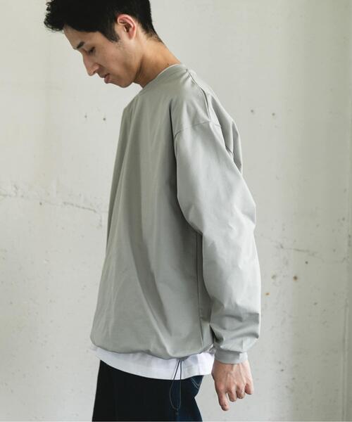 URBAN RESEARCH DOORS(アーバンリサーチドアーズ)の「URD Drawstring Long-Sleeve T-shirts(Tシャツ/カットソー・メンズ・ホワイト/チャコールグレー/グレー・MEDIUM/LARGE)」の7枚目の写真