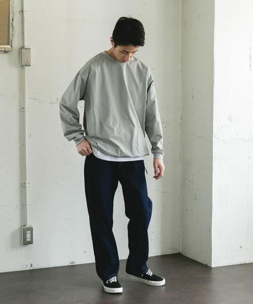 URBAN RESEARCH DOORS(アーバンリサーチドアーズ)の「URD Drawstring Long-Sleeve T-shirts(Tシャツ/カットソー・メンズ・ホワイト/チャコールグレー/グレー・MEDIUM/LARGE)」の9枚目の写真