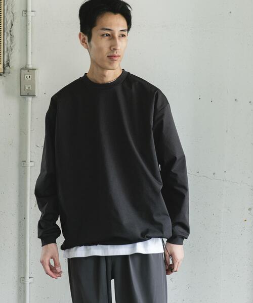 URBAN RESEARCH DOORS(アーバンリサーチドアーズ)の「URD Drawstring Long-Sleeve T-shirts(Tシャツ/カットソー・メンズ・ホワイト/チャコールグレー/グレー・MEDIUM/LARGE)」の16枚目の写真