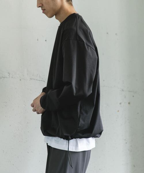 URBAN RESEARCH DOORS(アーバンリサーチドアーズ)の「URD Drawstring Long-Sleeve T-shirts(Tシャツ/カットソー・メンズ・ホワイト/チャコールグレー/グレー・MEDIUM/LARGE)」の18枚目の写真