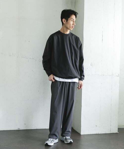 URBAN RESEARCH DOORS(アーバンリサーチドアーズ)の「URD Drawstring Long-Sleeve T-shirts(Tシャツ/カットソー・メンズ・ホワイト/チャコールグレー/グレー・MEDIUM/LARGE)」の20枚目の写真