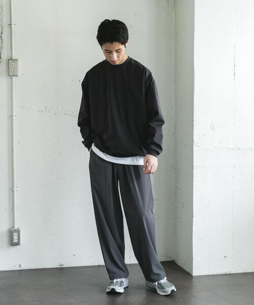 URBAN RESEARCH DOORS(アーバンリサーチドアーズ)の「URD Drawstring Long-Sleeve T-shirts(Tシャツ/カットソー・メンズ・ホワイト/チャコールグレー/グレー・MEDIUM/LARGE)」の21枚目の写真