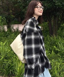 RETRO GIRL | チェックBIGシャツ(シャツ/ブラウス)