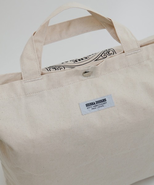 SIERRA DESIGNS（シェラデザイン）の「【記念生産】60th ANNIVERSARY CANVAS TOTE（トートバッグ・レディース・ホワイト・ONE SIZE）」の7枚目の写真