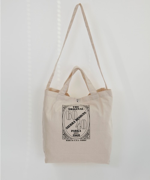 SIERRA DESIGNS（シェラデザイン）の「【記念生産】60th ANNIVERSARY CANVAS TOTE（トートバッグ・レディース・ホワイト・ONE SIZE）」の6枚目の写真
