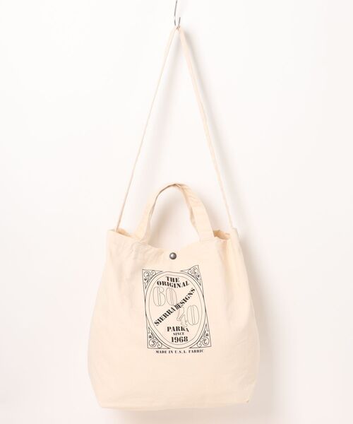 SIERRA DESIGNS（シェラデザイン）の「【記念生産】60th ANNIVERSARY CANVAS TOTE（トートバッグ・レディース・ホワイト・ONE SIZE）」の8枚目の写真