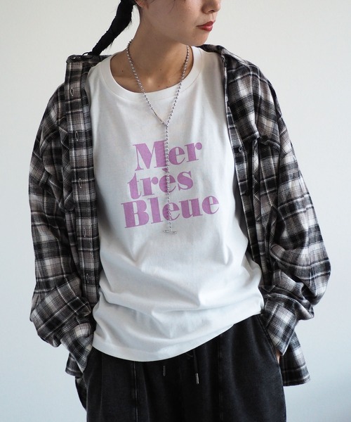 cepo（セポ）の「〈チェック柄トップスをコーデの主役に♪〉ドビーチェックオーバーシャツ（シャツ/ブラウス・レディース・ブラック系1/ブルー系1/ベージュ系1/ブラウン系2/ブラウン系1/レッド系1/ホワイト系1・M）」の15枚目の写真