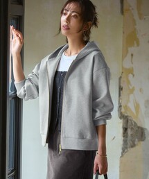 23区 L（ニジュウサンクオオキイサイズ）の「【洗える】コットンエアーダンボール コクーン フーディー（パーカー）」