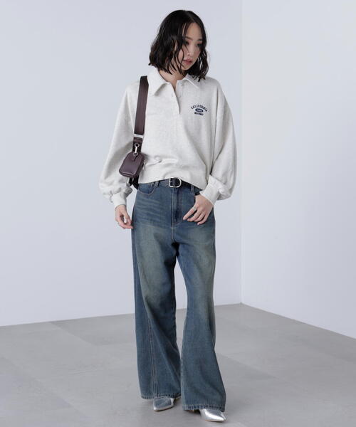 FREE'S MART（フリーズマート）の「ポロスウェットプルオーバー（スウェット・レディース・ホワイト系その他/グレー系その他・FREE）」の8枚目の写真