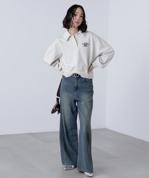 FREE'S MART（フリーズマート）の「ポロスウェットプルオーバー（スウェット・レディース・ホワイト系その他/グレー系その他・FREE）」の11枚目の写真