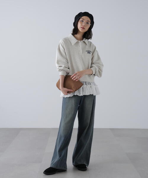 FREE'S MART（フリーズマート）の「ポロスウェットプルオーバー（スウェット・レディース・ホワイト系その他/グレー系その他・FREE）」の12枚目の写真