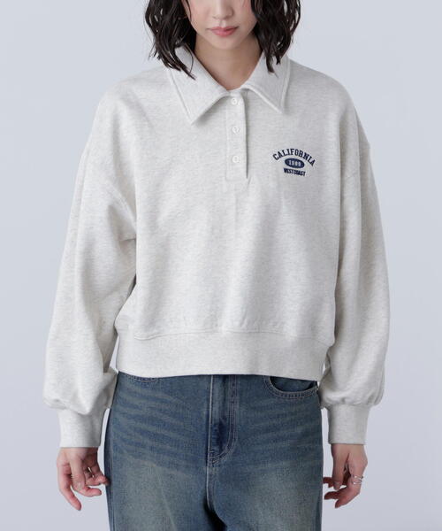FREE'S MART（フリーズマート）の「ポロスウェットプルオーバー（スウェット・レディース・ホワイト系その他/グレー系その他・FREE）」の14枚目の写真