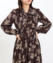 ASTORIA ODIER | レトロフラワーリボンタイワンピース(ワンピース)