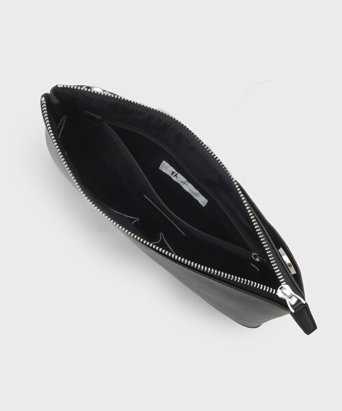 tk.TAKEO KIKUCHI（ティーケータケオキクチ）の「Refined Leather サコッシュ（ショルダーバッグ・メンズ・ブラック/ダークブラウン/ブラック系・00）」の14枚目の写真