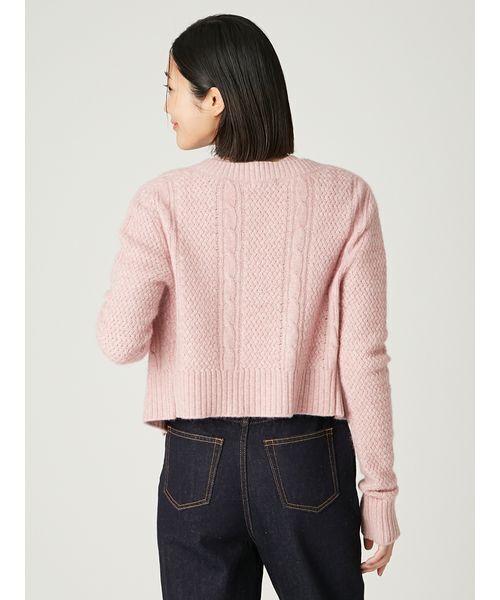 FRAY I.D（フレイアイディー）の「ラクーンケーブルニットアンサンブル