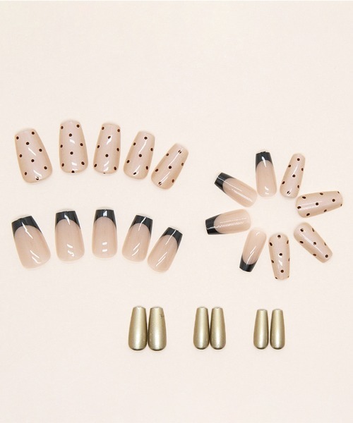 セール】簡単にネイルチップ ハンドネイルチップ チークフレンチ