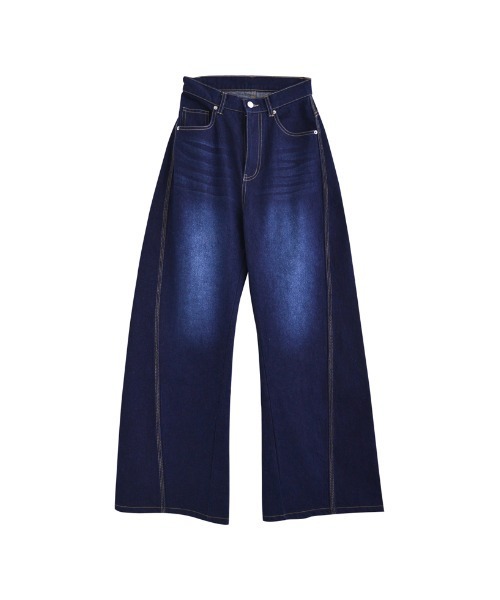 2025AW COLLECTION][低身長/高身長サイズ有]サイド切り替えコットン