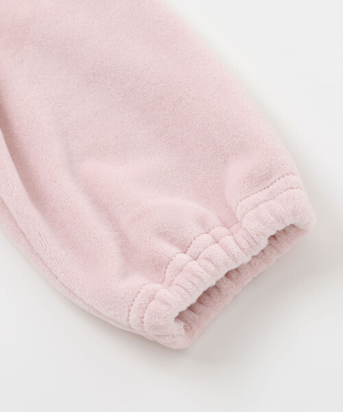 SLAP SLIP BABY（スラップスリップベビー）の「フリルラウンド切り替えベロア2WAYオールベビー(50~70cm)（ロンパース・キッズ・オフホワイト/ピンク・FREE）」の11枚目の写真