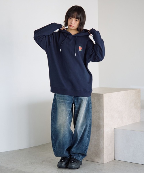 PBLIM（ページボーイリム）の「《UNISEX》スラブブリーチデニム（デニムパンツ・レディース・ブルー/ブラック・LARGE/MEDIUM）」の6枚目の写真